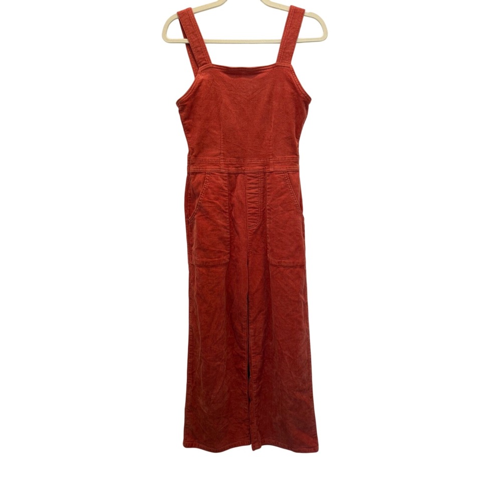 Billabong "Get Lost" Corduroy Wide-Leg Jumpsuit Overalls – Rust BOHO
